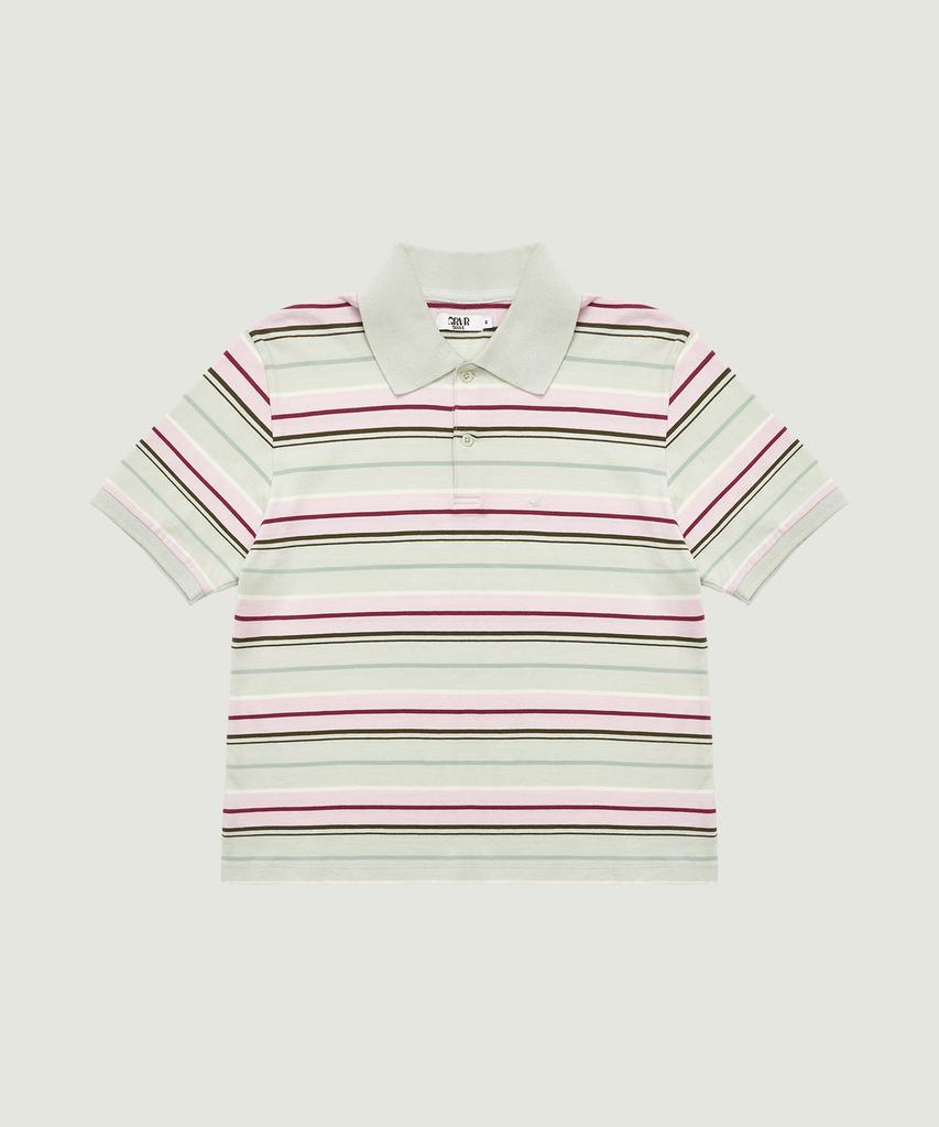 GROVE 26Ss Carell Stripe Pique Shirt (Mint)