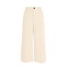 High Waist Slim Fit Women Casual Pants Stretchy Ankle Length Trousers Office Workwear Bottoms with Button and Zip Closure