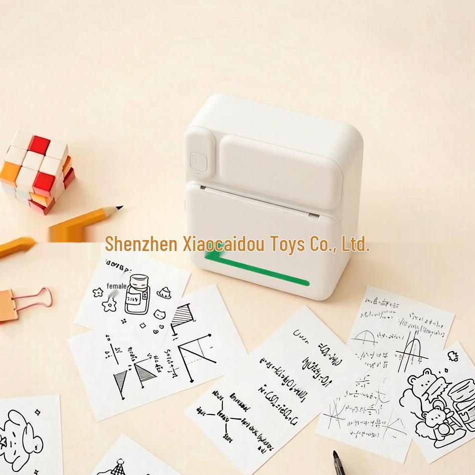 Compact Bluetooth Thermal Label Printer for Sticky Notes and Adhesive Stickers