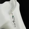 Vintage Ivy Elven Leaf Earrings For Women Silver Color Metal Crystal Earrings Female  Custom Jewelry