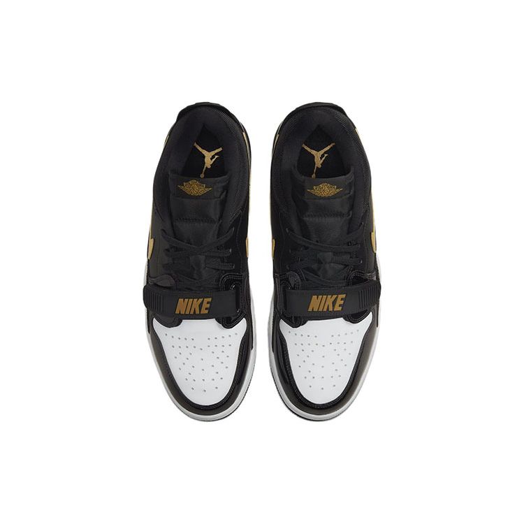 Air Jordan Legacy 312 Low Siyah Metalik Altın Erkek Spor Ayakkabı Beyaz CD7069-071