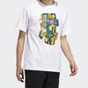 adidas Originals Trefoil City That Never Sleeps Logo Print Short Sleeve T-Shirt Men Tops White EC7348