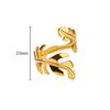 Irregular Geometric Glossy Stainless Steel Open Rings For Women Minimalist Gold Adjustable Wedding Ring Female Jewelry