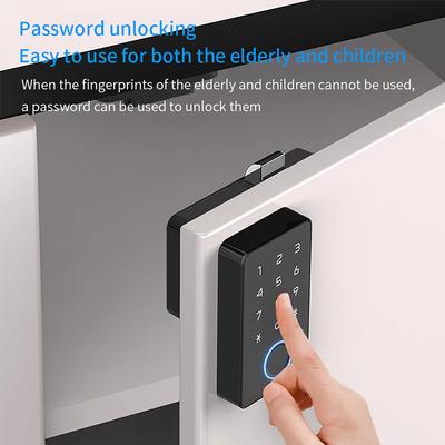 Tuya APP Fingerprint Smart Drawer Cabinet Invisible Lock Password Unlock for Contactless Cabinet Wooden Drawer Cupboard Locker