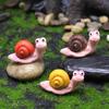 Animal Figurine Resin Snail Decoration Animal Ornament Handicrafts Gift Cute