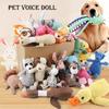 Dog Plush Squeaky Toy Collection Bite Resistant Molar Chew Self Entertainment Relieve Boredom Sleeping Partner Interactive Play