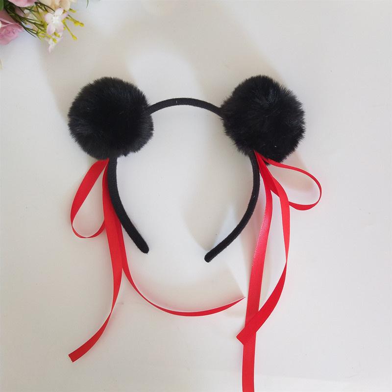 Ne Zha 2 Plyšová čelenka s kuličkou Animované filmové postavy Miniso Nezha Stejný styl gumičky do vlasů Roztomilé vlasové doplňky Dětský cosplay
