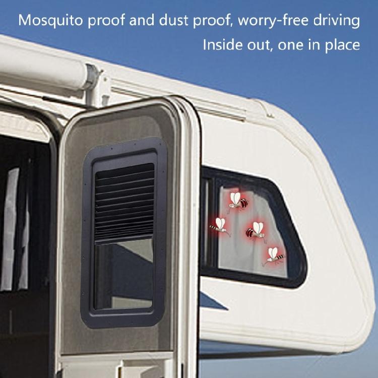 Privacy Shade Double Layer Sun Blocker Trailer Door Blind for Entry Door Window