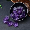 Xianci Amethyst Raw Stone Deep Purple Gemstone Bracelet Pendant Aromatherapy Diffuser Accessory.