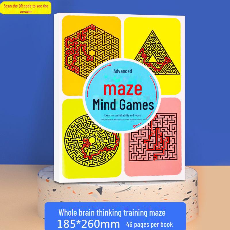 

Дитяча книга-лабіринт: Розвиваюча іграшка для хлопчиків дитячого садка - Пригода, Концентрація, Мисленнєва гра