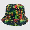 Dye Fisherman Tie Hat Uv Protection Assorted Colors Print Butterfly Cat Cap Leaf