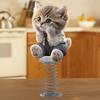 car Dashboard Decorations Shaking Head Cat Bobble Dashboard Decorations Dancing Toys 2D Acrylic Decorative Interior Accessories