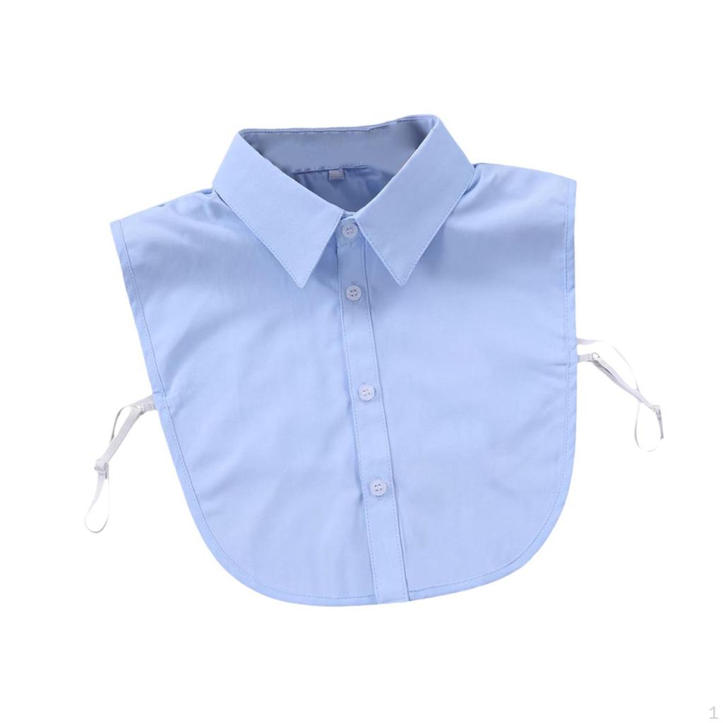 Blue Fake Collar for Women, Trendy Decoration Outfits, Clothes, Uniforms