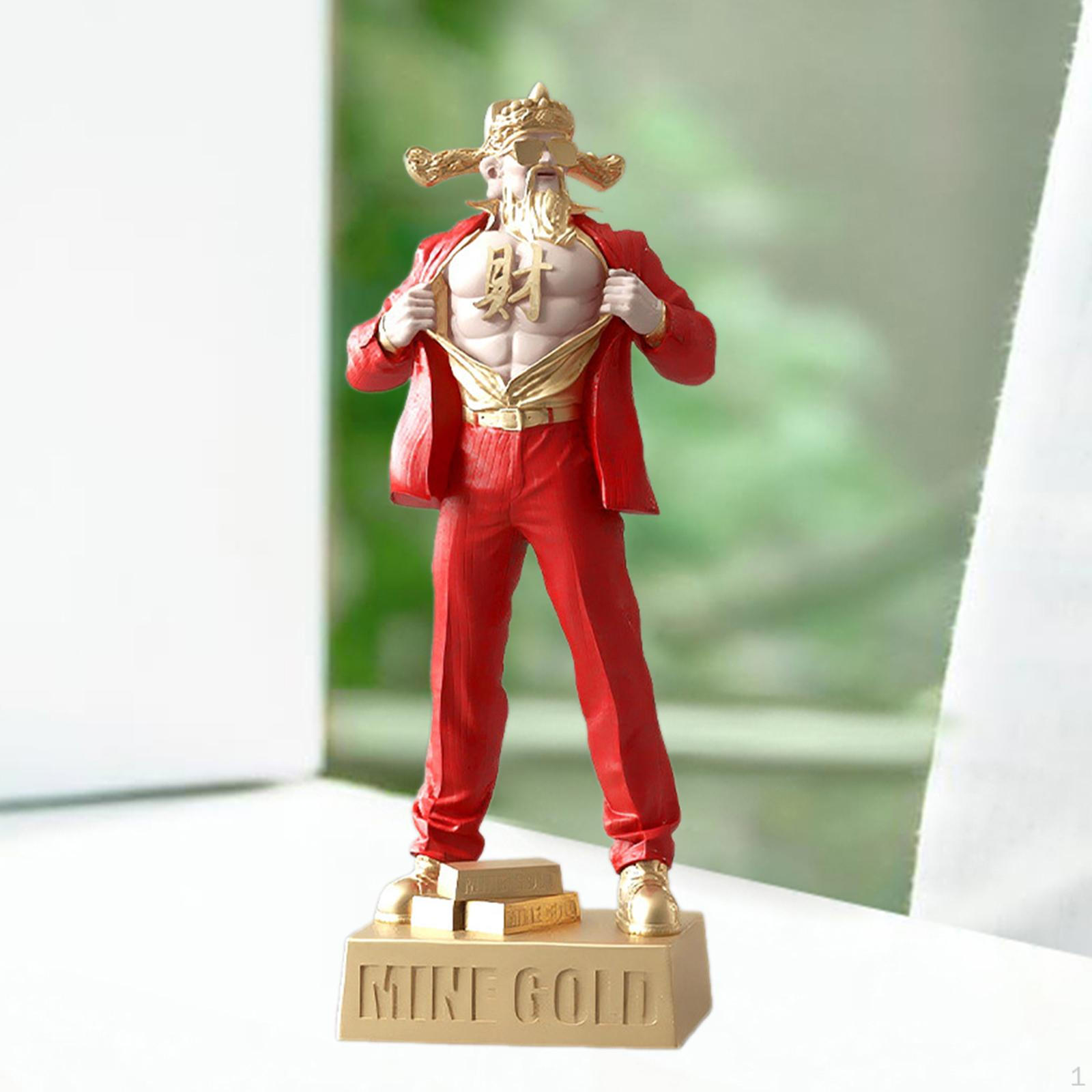 

Статуэтка бога богатства Цай Шэнь, статуэтка для подарка на новоселье красный