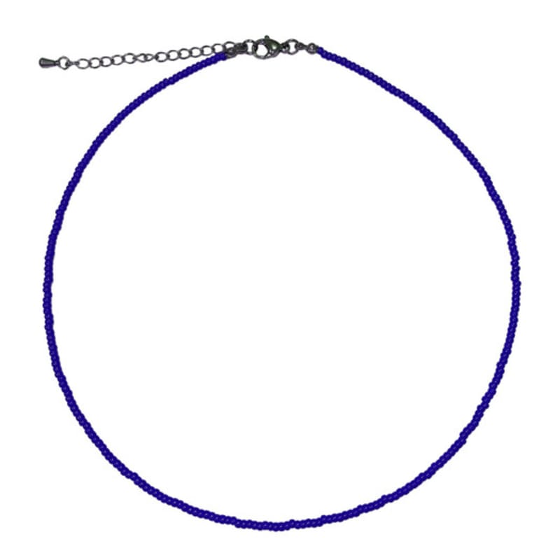 Love or Not Blue Fine Color Beads Necklace