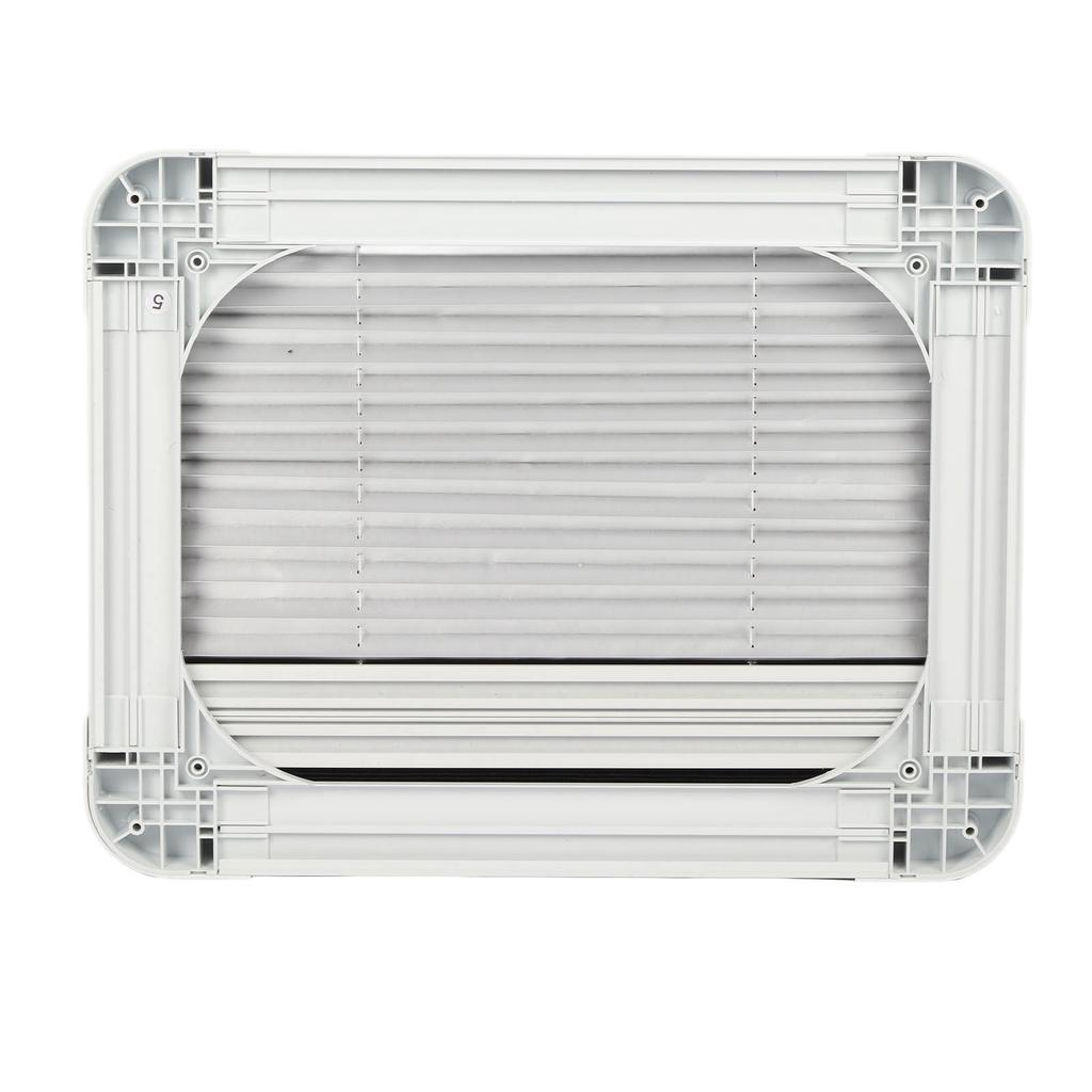 16x12inch RV Push Out Window Tempered Glass UV Protection Opening Window with Mesh Sun Curtain for Caravans Campers