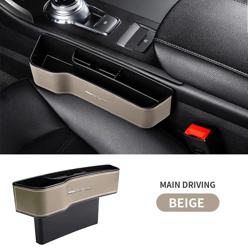 BVR1 Car Seat Gap Storage Box Auto Organizer Accessories For Mercedes Benz AMG GLE GLS CLS GLC CLA GLA GLK ML C197 R231 W167 W247 CLK