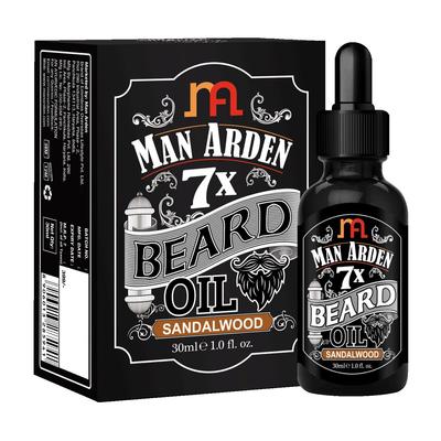 Beard Oil with Sandalwood (30 Ml), 7X Beard Oil Sandalwood, Man Arden