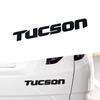 3D ABS Chrom Schwarz Logo Tucson Emblem Buchstaben Typenschild Aufkleber Auto Kofferraum Abzeichen für Tucson Aufkleber Zubehör