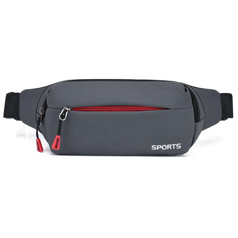 

Men s Waterproof Sports Waist & Crossbody Bag - Trendy, Cool, Portable, and Small with Single Shoulder Strap темно-серого