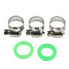 Sprayer Wand Replace 1/4" & 3/8" Brass Barb Universal Sprayer Wand 2 Hose Clamp Replacement Spray Bar with Shut-off Valve