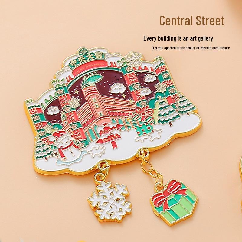 Harbin Central Street Ice & Snow World Metal Souvenir Magnet