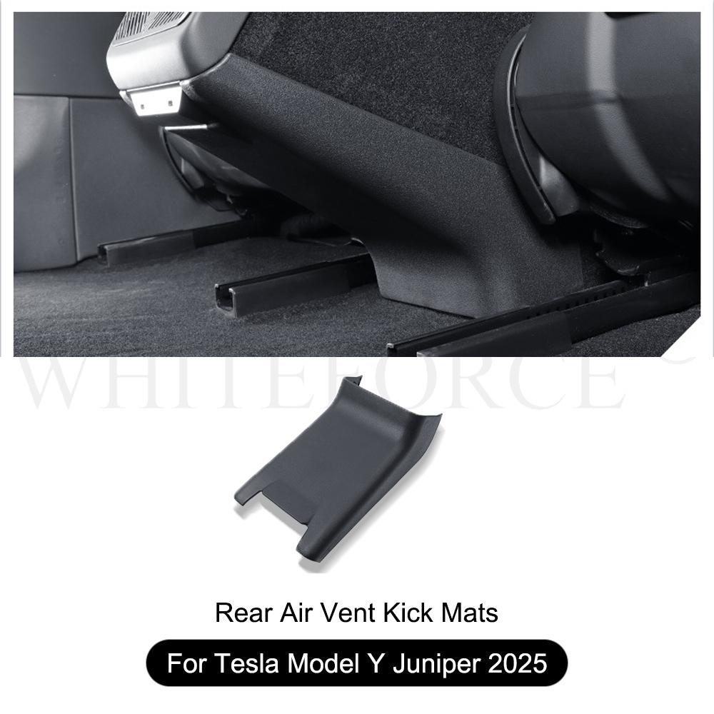 For Tesla Model Y Juniper Center Console Side Anti Kick Mats Model Y 2025 Full Cover Pad Rear Seat Kick Protection Mat TPE Cover Rear Air Vent