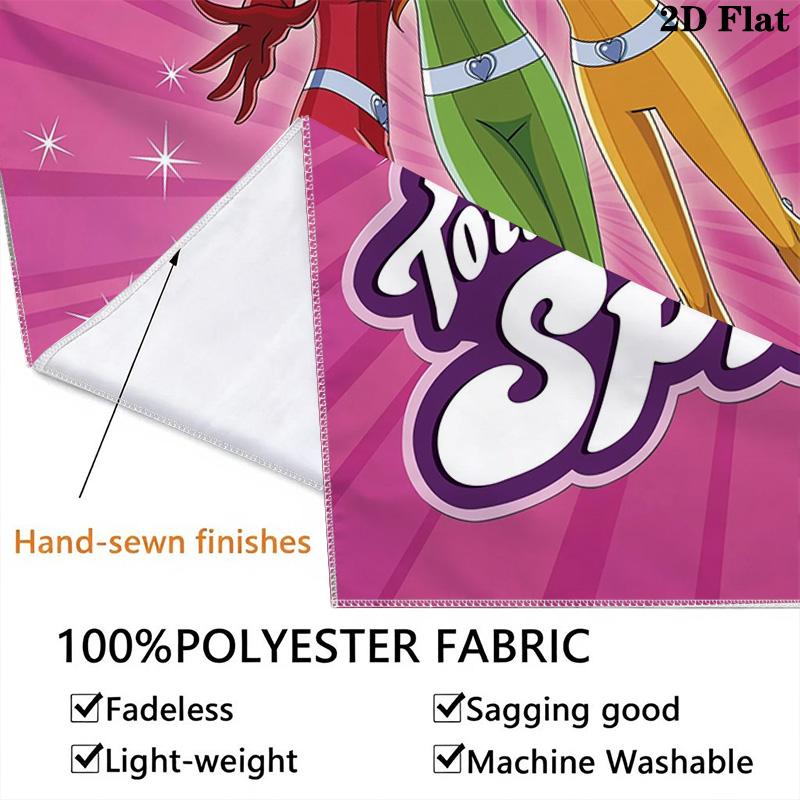 Totally Spies Pattern Home Decor Tapestry, Wall Hanging, Decorative RV Wall Cloth.SGT0917498