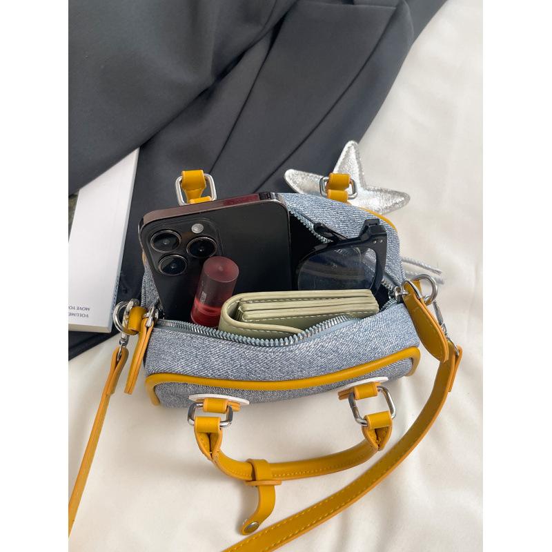 New Retro Denim Bag Women's Niche Design Fashion Versatile Shoulder Messenger Bag Handbag