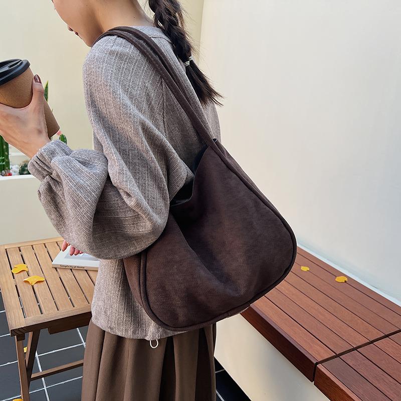 Large-capacity Soft Leather Bag Women's New Foreign-style Texture Shoulder Underarm Bag Tote Bag Women's Bag