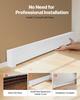 Baseboard Heater Covers, Basic Series 1831 Mm Standard Electric Heating Unit Front Cover for Home Improvement, Heavy-duty Steel, Easy Installation for
