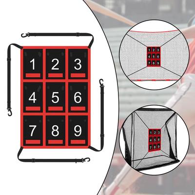9 Hole Baseball Pitching Net, Digital Strike Zone Target for And Softball, Professional