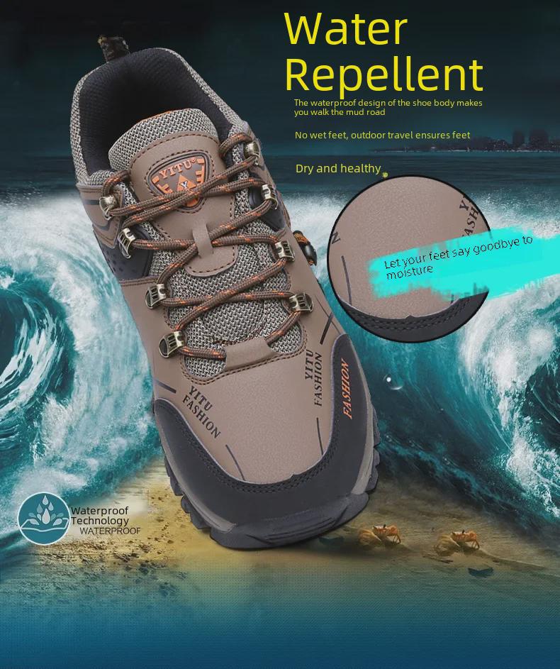 Pantofi de drumeție de primăvară pentru bărbați, mărimea mare 47 - încălțăminte sport casual, cu talpă joasă, antiderapantă, pentru sporturi în aer liber