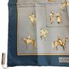 Hermes Journey To Niger Silk Silk Carre 45 Scarf Blue Silk Women Used