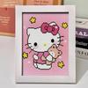 Kuromi Cartoon Diamond Painting Kit: Peace & Joy DIY Gift for Students and Kids.