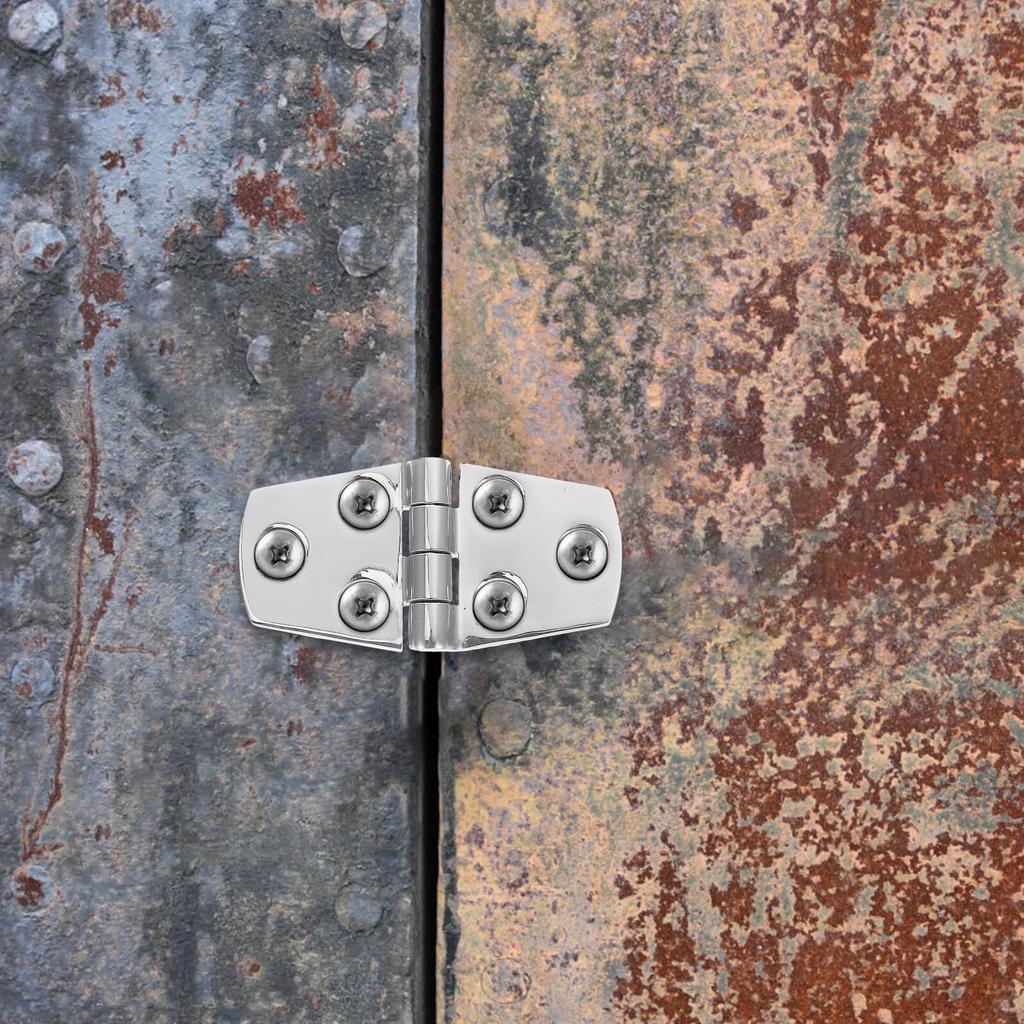 IMIKEYA 4 Pieces Stainless Steel Boat Hinges, Durable Marine Hatch
