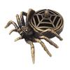 1pc Portable Alloy Retro Spider Auspicious Cloud Incense Tablet Burner Fragrance Chip Burner Halloween Decor (Without Incense)
