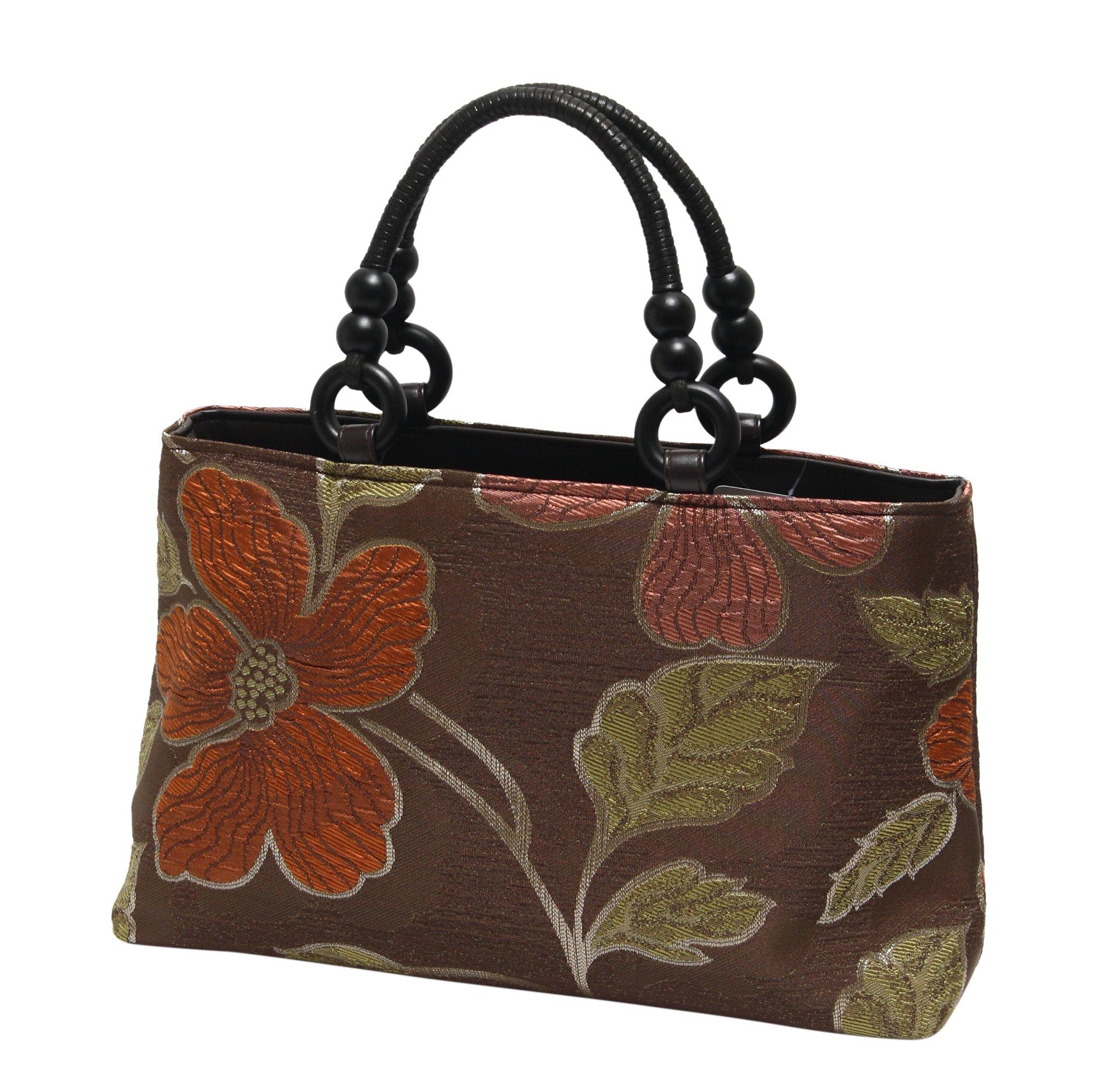 

Gobelin Weave Hand Bag Made in Japan [Hasegawa] Aori-type (Western Flower/M)