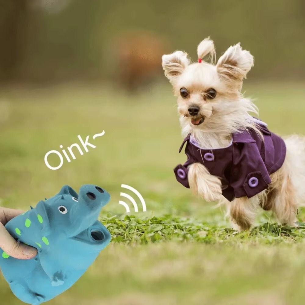 Latex Dog Squeaky Toy Soft Spotted Pig Dog Toy Eco-Friendly Squeaky Pig Dog Toy Pets Playing