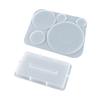 Round Media Player Mold,Coaster Silicone Resin Molds Round CD Disc Mold for Home Decor DIY Keychain Jewelry Making Mould
