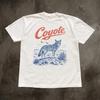 Retro Coyote T-Shirt, Vintage Desert Wildlife Graphic Tee, Comfort Colors Western Nature Shirt, Wild West Unisex Tee, Nature Lover Gift