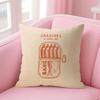 Coastal Charm SardineS Cushion Cover Natural Linen Pillow Case DoubleSided Print Decorative Sofa Pillowcase Home Decor Gift