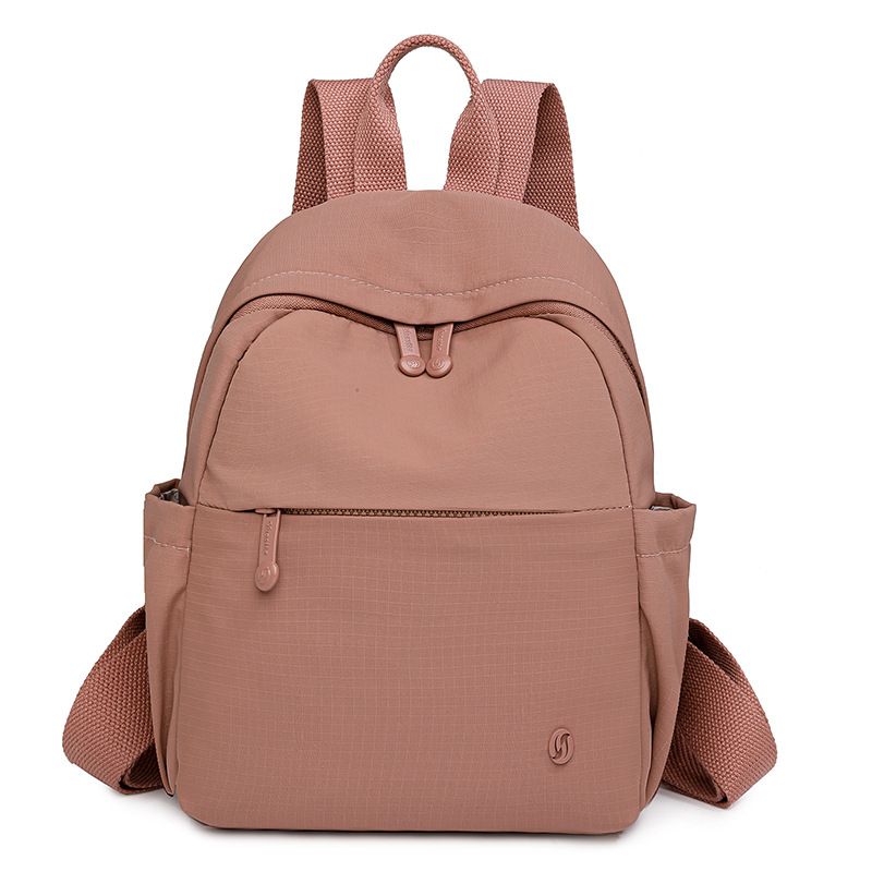 

German New Fashion Simple and Versatile Lightweight Waterproof Hiking Backpack Backpack Candy Color Small Backpack Women Mummy Bag Pink