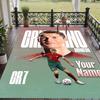 Custom Text Printed Rug Cristiano Ronaldo Non Slip Floor Carpet For Home Room Decor
