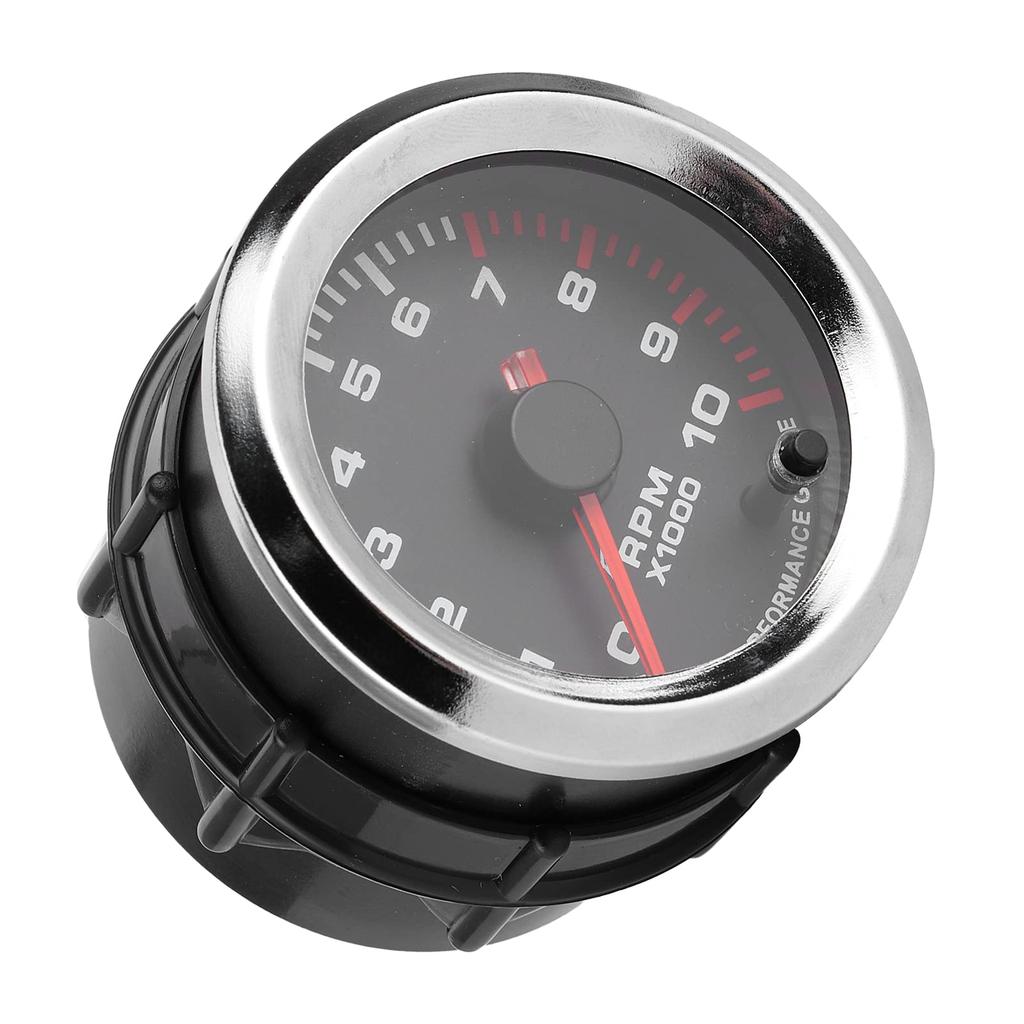 KIMISS Tachometer, 52mm/2" Universal 7 Color Tachometer Revometer Measuring Range 0-10000RPM