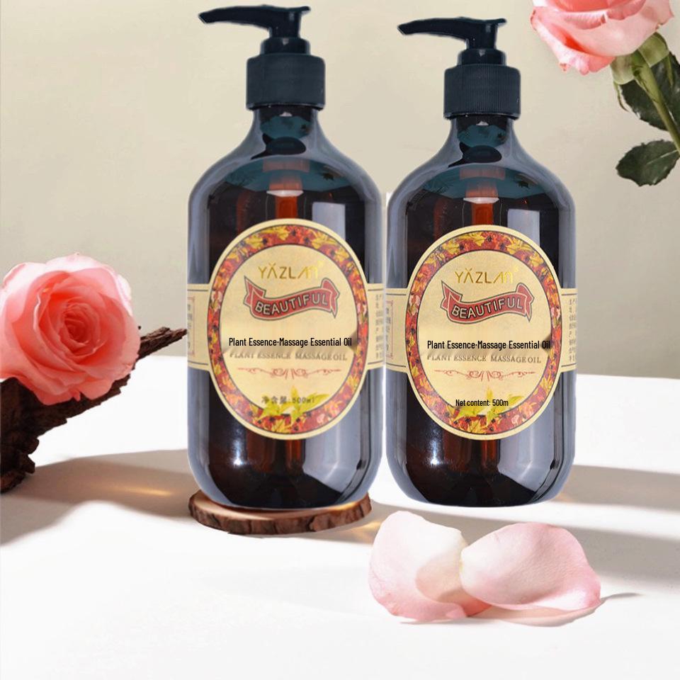 Artistry Rose Massage Oil - 500ml for Shoulder, Neck, and Back SPA Massage. 500ml Rose Essential Oil