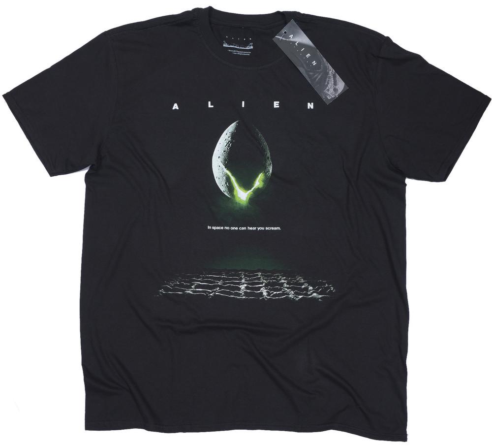 

Футболка Инопланетянин Постер Научная Фантастика Фильм Ужасов Официальная Новая Черная 4XL