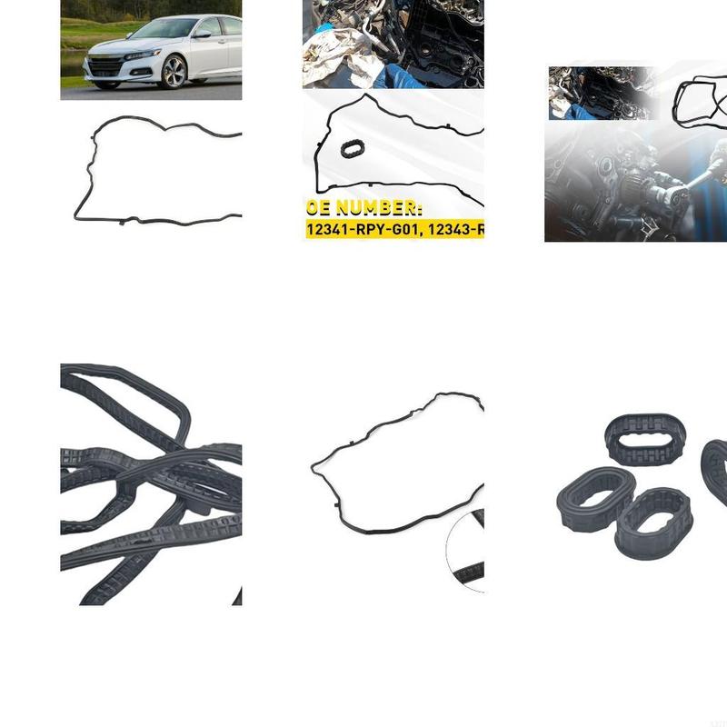Rubber Valves Cover Gasket Set 12341-RPY-G01/12343-RPY- G01 Engine Valves Cover Sealant Car Accessories X37F