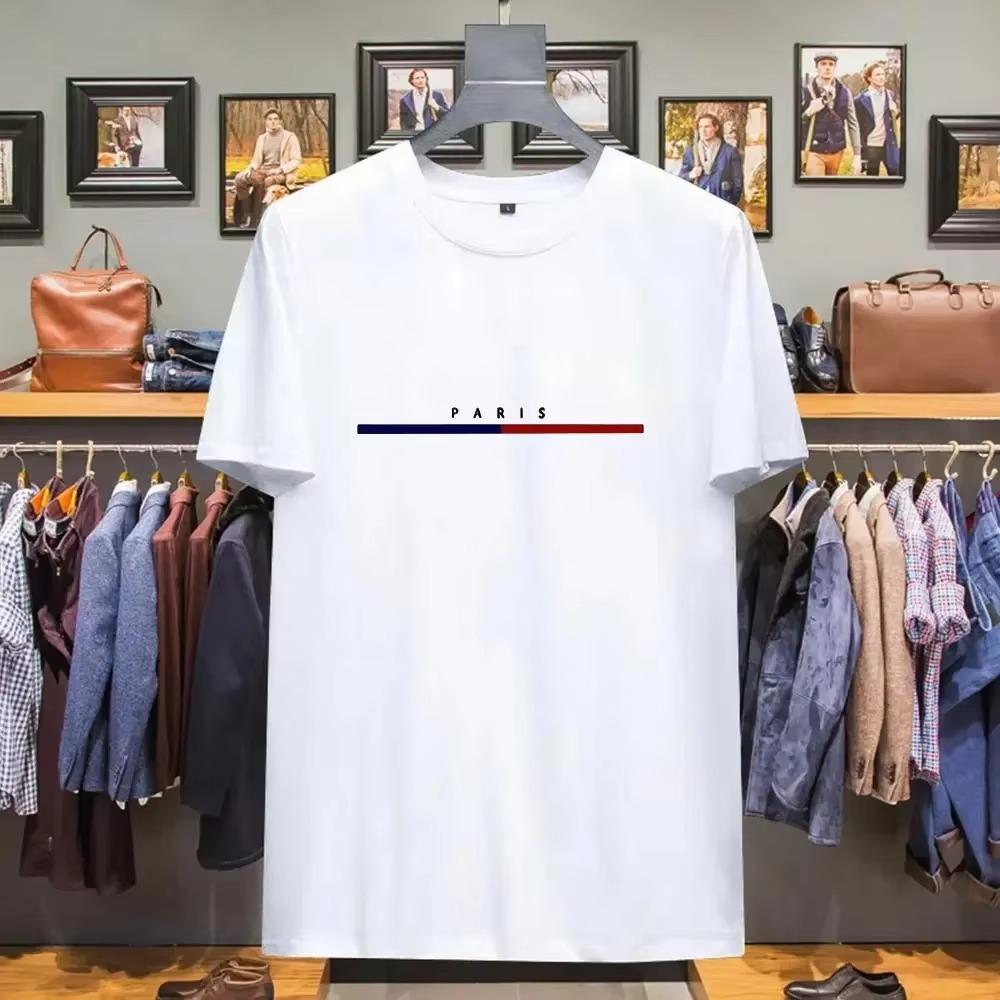 100% Cotton T-shirts Men Luxury Brand  Short Sleeve T-shirts Fashion Women's T-shirts Short Sleeves Loose Tee Clothing 2023