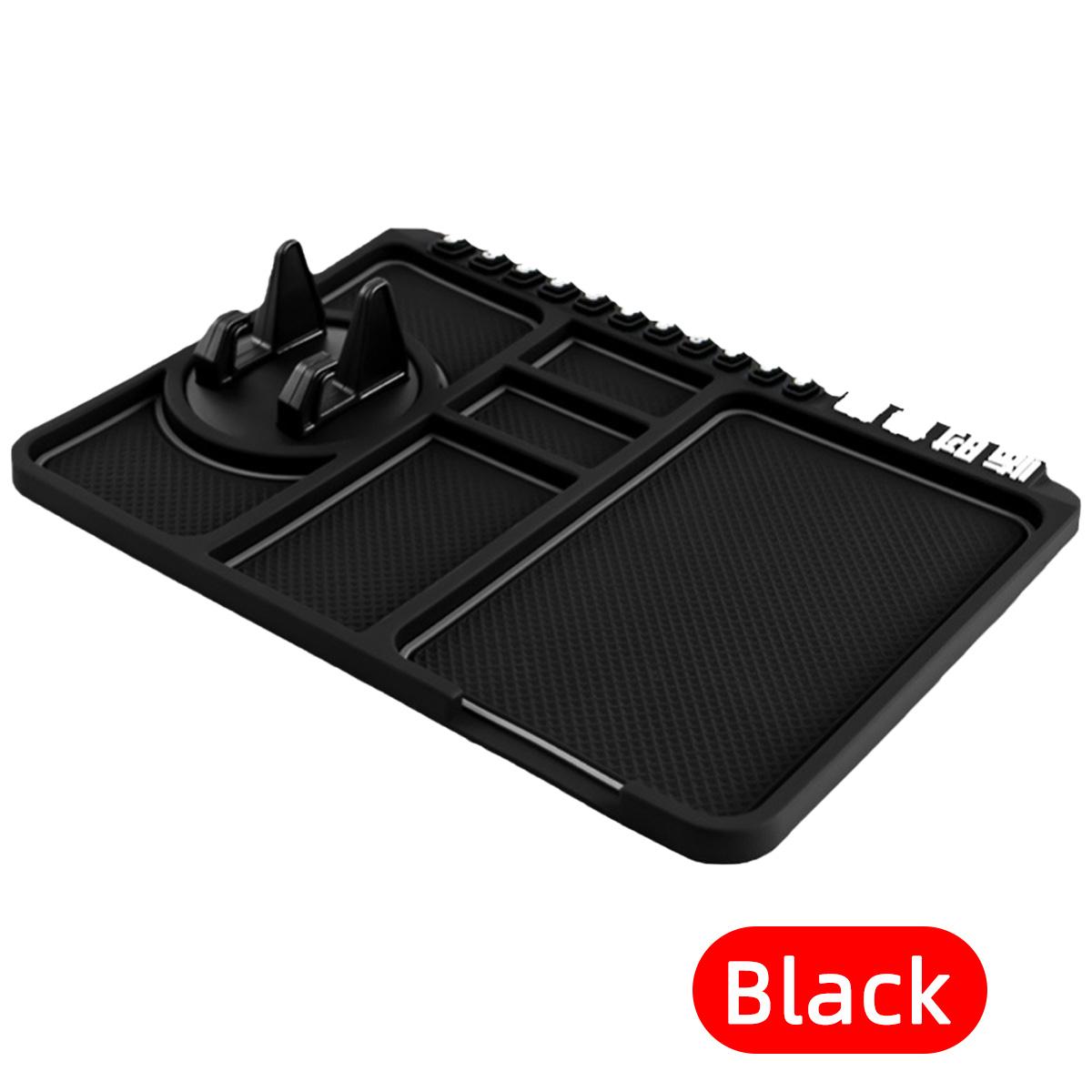 

Держатель для мобильного телефона General Motors Многофункциональный автомобильный противоскользящий коврик Держатель Принадлежности для интерьера Коврик для хранения Номер для временной парковки чёрный